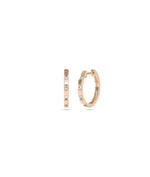 Diamond Hoop Earrings - 79e | Everyday 14K Gold Jewelry