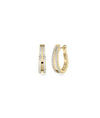 Diamond Split Shank Hoop Earring - 79e | Everyday 14K Gold Jewelry