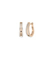 Diamond Split Shank Hoop Earring - 79e | Everyday 14K Gold Jewelry