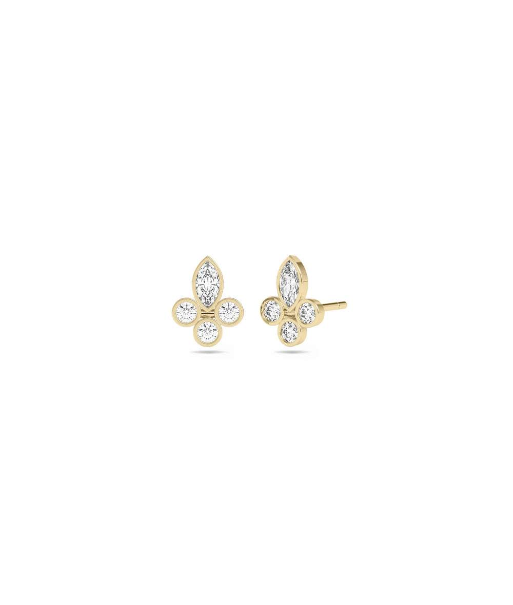 Diamond Stud Earrings - 79e | Everyday 14K Gold Jewelry
