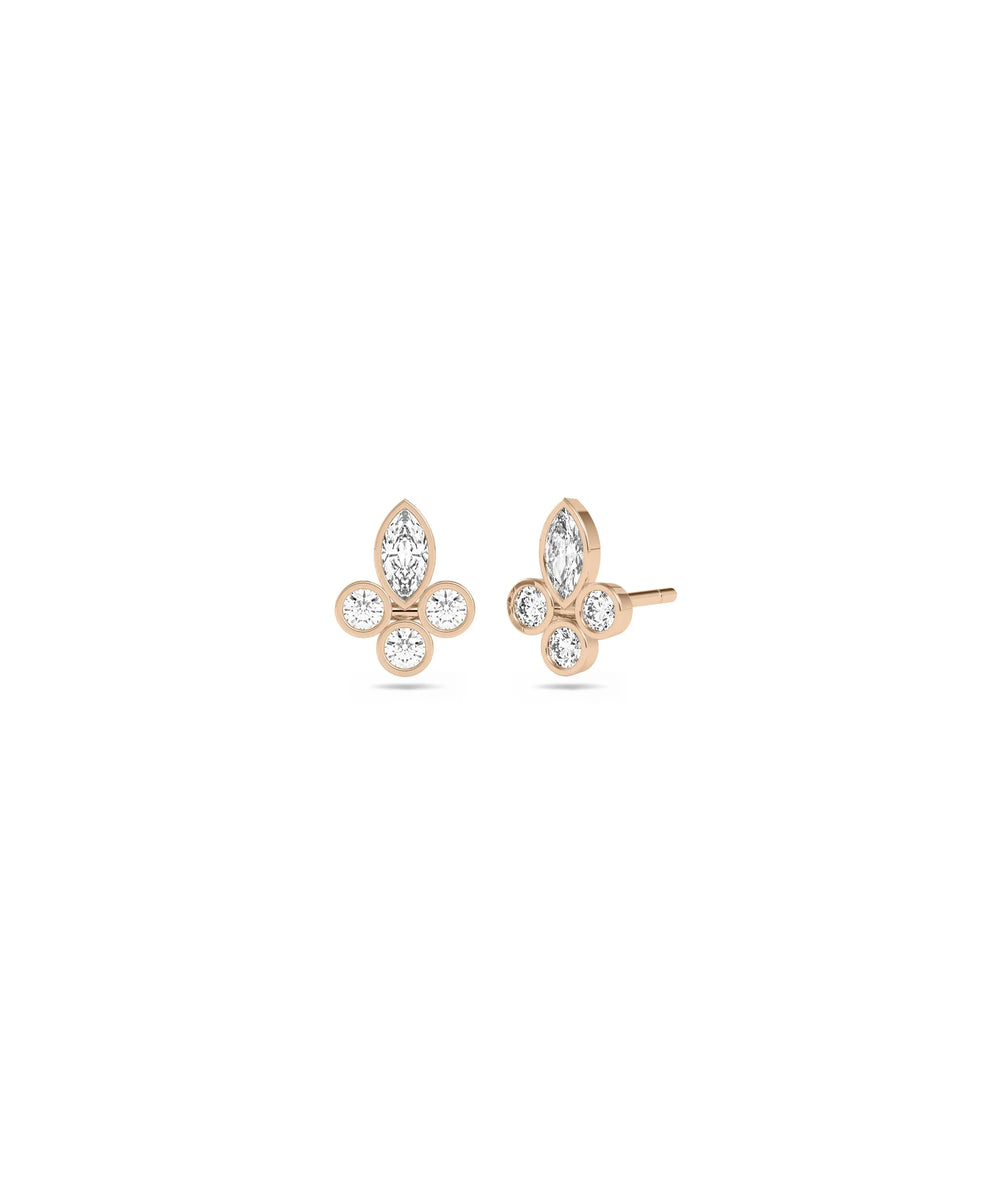 Diamond Stud Earrings - 79e | Everyday 14K Gold Jewelry