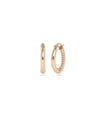 Gold and Fluted Hoop Earring - 79e | Everyday 14K Gold Jewelry