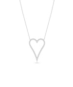 White gold Diamond Outline Heart contemporary design
