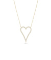 Diamond Outline Heart yellow gold romantic elegant sparkle