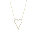Diamond Outline Heart Necklace