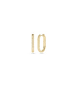 Gold Fluted Cushion Hoop Earring - 79e | Everyday 14K Gold Jewelry