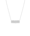 White gold Custom Name Diamond Outline personalized design