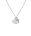 White gold Half Gold Fluted Heart contemporary design