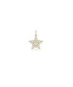 Diamond Pave Star Bail yellow gold celestial sparkle