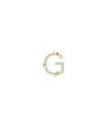 Diamond Initial with Gold Heart Charm