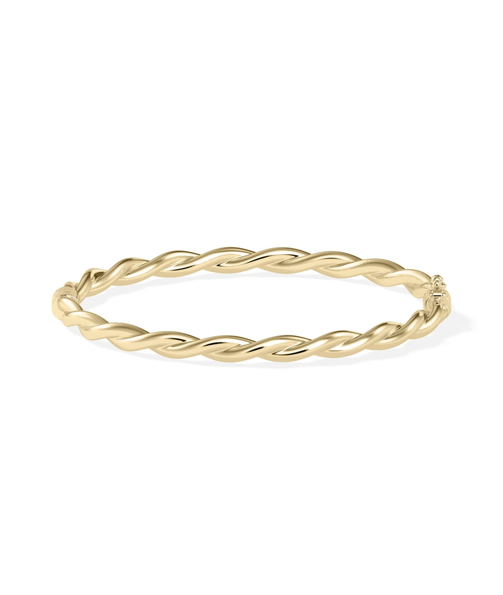Twist Gold Bangle - 79e | Everyday 14K Gold Jewelry