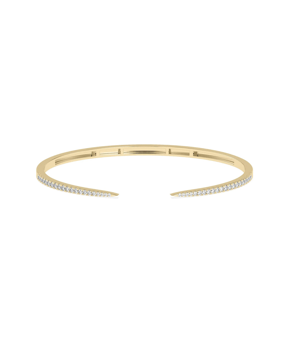 Split Shank Diamond Cuff - 79e | Everyday 14K Gold Jewelry