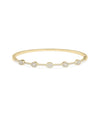 Diamond Station Bangle - 79e | Everyday 14K Gold Jewelry