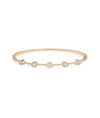 Diamond Station Bangle - 79e | Everyday 14K Gold Jewelry