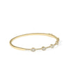 Diamond Station Bangle - 79e | Everyday 14K Gold Jewelry