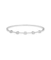 Diamond Station Bangle - 79e | Everyday 14K Gold Jewelry