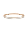 Round and Baguette Diamond Bangle - 79e | Everyday 14K Gold Jewelry
