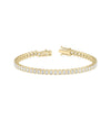 Diamond Emerald Cut Straight Line Bracelet - 79e | Everyday 14K Gold Jewelry