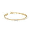 Diamond Emerald Cut Straight Line Bracelet - 79e | Everyday 14K Gold Jewelry