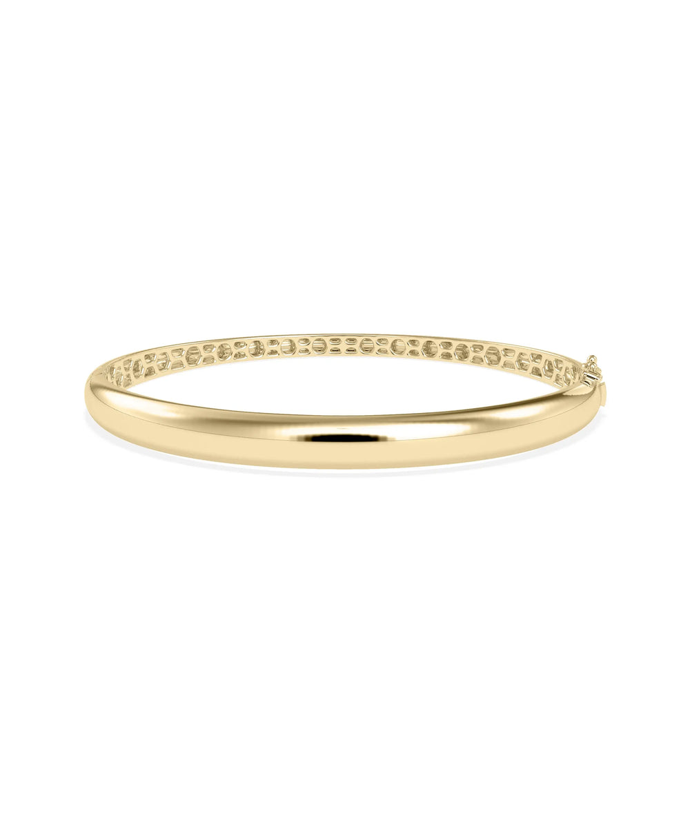 Domed Gold Bangle - 79e | Everyday 14K Gold Jewelry