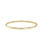 Gold Curved Bangle - 79e | Everyday 14K Gold Jewelry