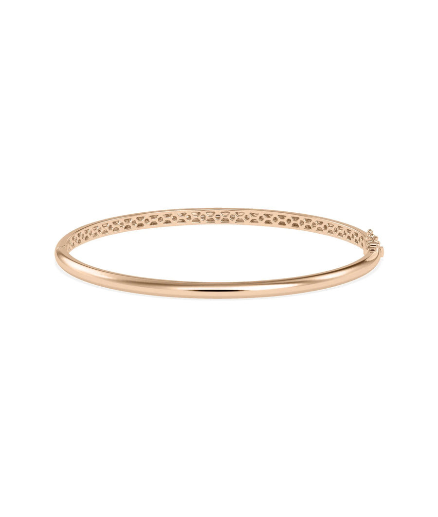 Gold Curved Bangle - 79e | Everyday 14K Gold Jewelry