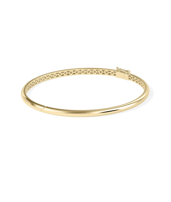Gold Curved Bangle - 79e | Everyday 14K Gold Jewelry alternate view