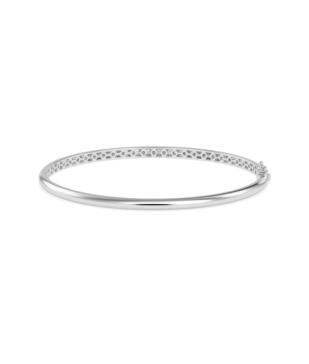Gold Curved Bangle - 79e | Everyday 14K Gold Jewelry
