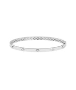 Diamond Station Bangle - 79e | Everyday 14K Gold Jewelry
