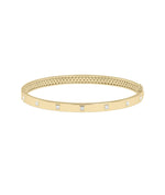 Diamond Station Bangle - 79e | Everyday 14K Gold Jewelry