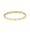 Diamond Station Bangle - 79e | Everyday 14K Gold Jewelry