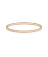 Diamond Beaded Channel Design Bangle - 79e | Everyday 14K Gold Jewelry