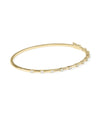 Diamond Station Bangle - 79e | Everyday 14K Gold Jewelry