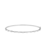 Diamond Station Bangle - 79e | Everyday 14K Gold Jewelry