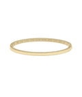 Flat Gold Bangle with Rope Edges