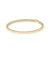 Flat Gold Bangle with Rope Edges - 79e | Everyday 14K Gold Jewelry