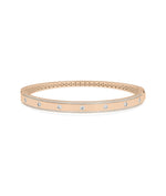 Diamond Station Bangle - 79e | Everyday 14K Gold Jewelry