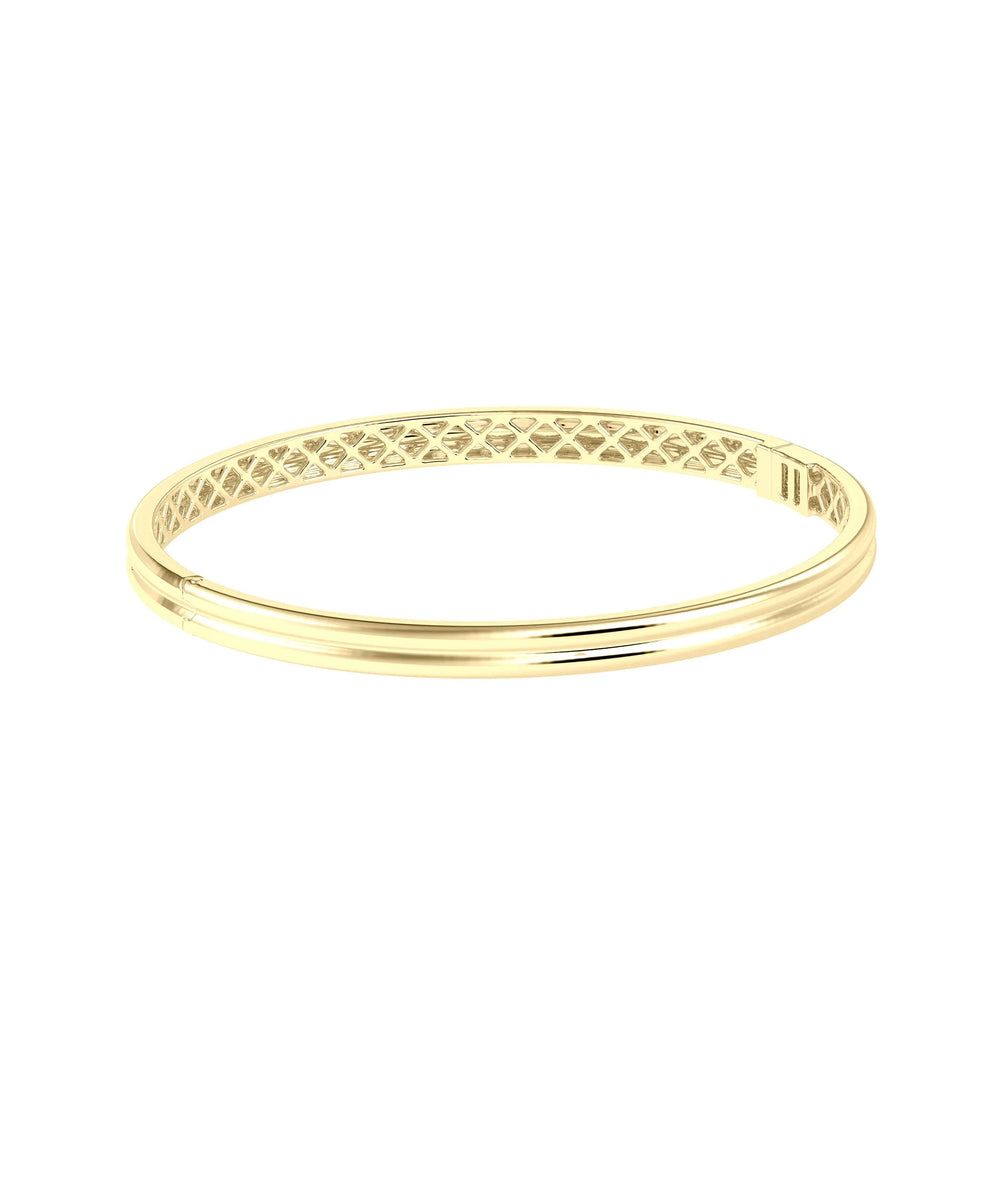 Fluted Gold Bangle - 79e | Everyday 14K Gold Jewelry