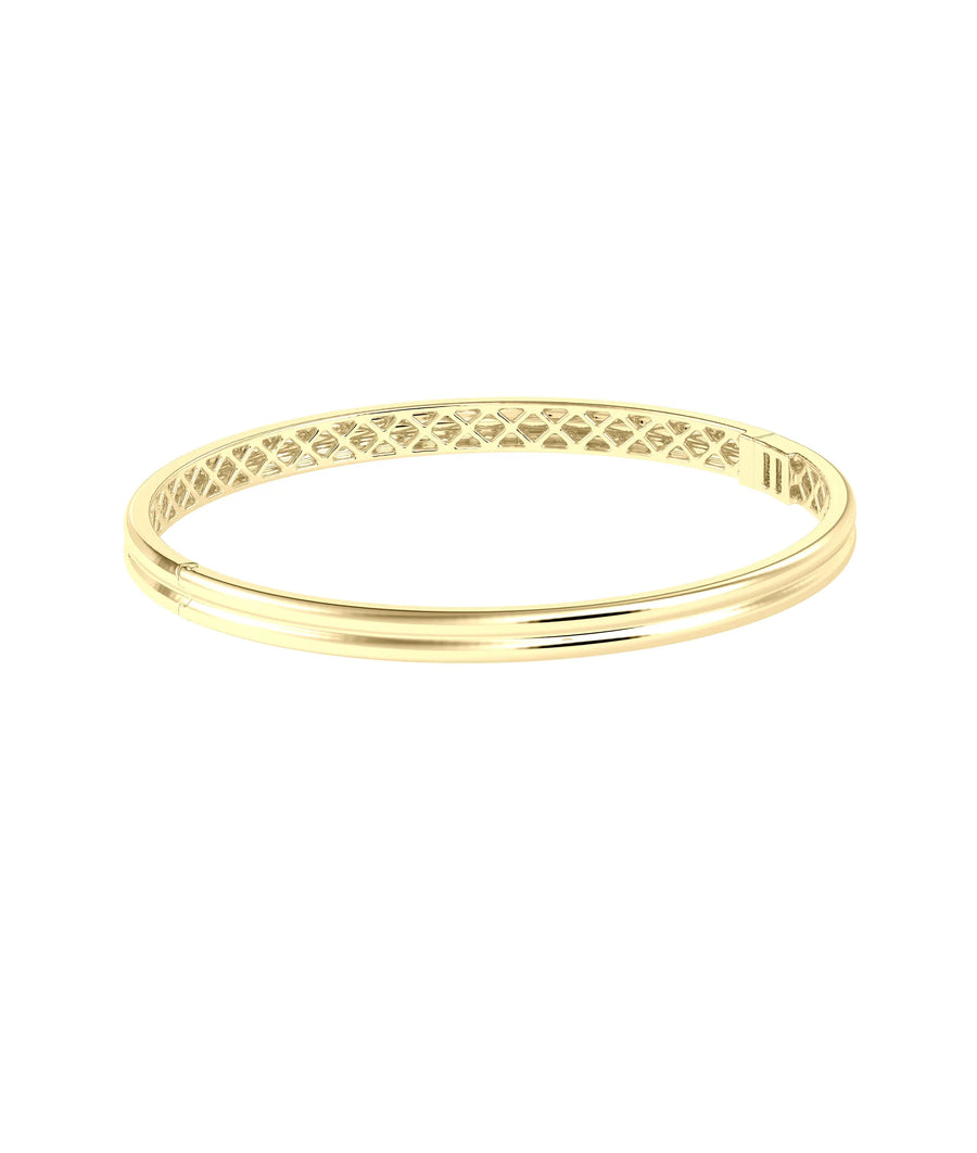 Fluted Gold Bangle - 79e | Everyday 14K Gold Jewelry
