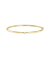 Diamond Petite Solitaire Bangle - 79e | Everyday 14K Gold Jewelry