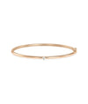 Diamond Petite Solitaire Bangle - 79e | Everyday 14K Gold Jewelry