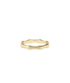Gold Bone Eternity Ring yellow gold showcasing unique bone-inspired motif design
