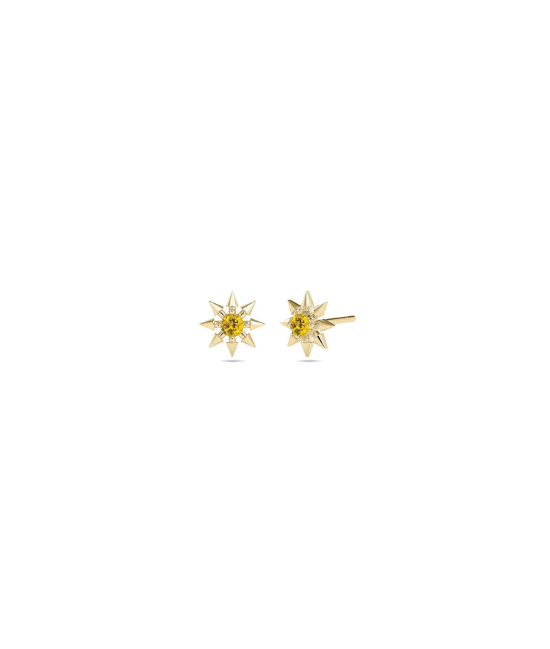 Birthstone Star Stud Earrings - 79e | Everyday 14K Gold Jewelry