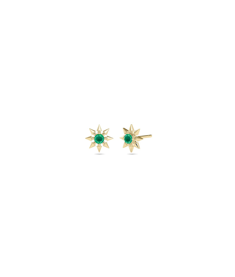 Birthstone Star Stud Earrings - 79e | Everyday 14K Gold Jewelry