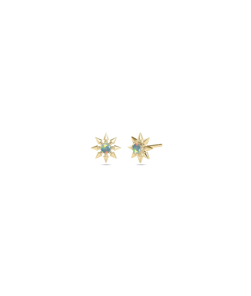 Birthstone Star Stud Earrings - 79e | Everyday 14K Gold Jewelry
