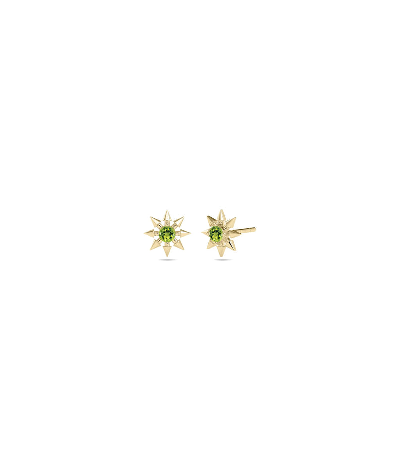 Birthstone Star Stud Earrings - 79e | Everyday 14K Gold Jewelry