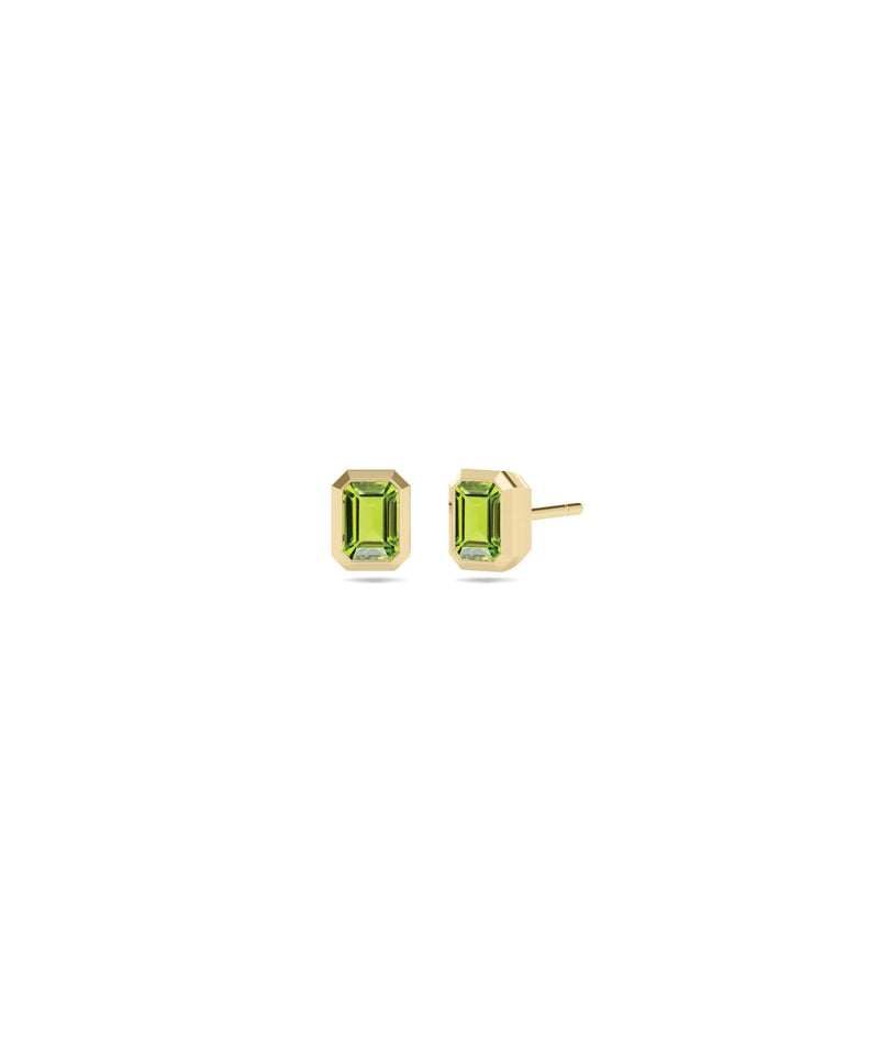 Birthstone Bezel Stud Earring - 79e | Everyday 14K Gold Jewelry