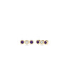 Birthstone and Diamond 3 Stone Stud Earring - 79e | Everyday 14K Gold Jewelry