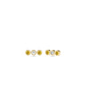 Birthstone and Diamond 3 Stone Stud Earring - 79e | Everyday 14K Gold Jewelry