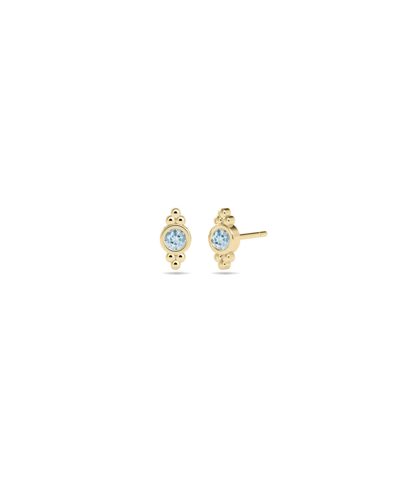 Birthstone Stud Earring - 79e | Everyday 14K Gold Jewelry
